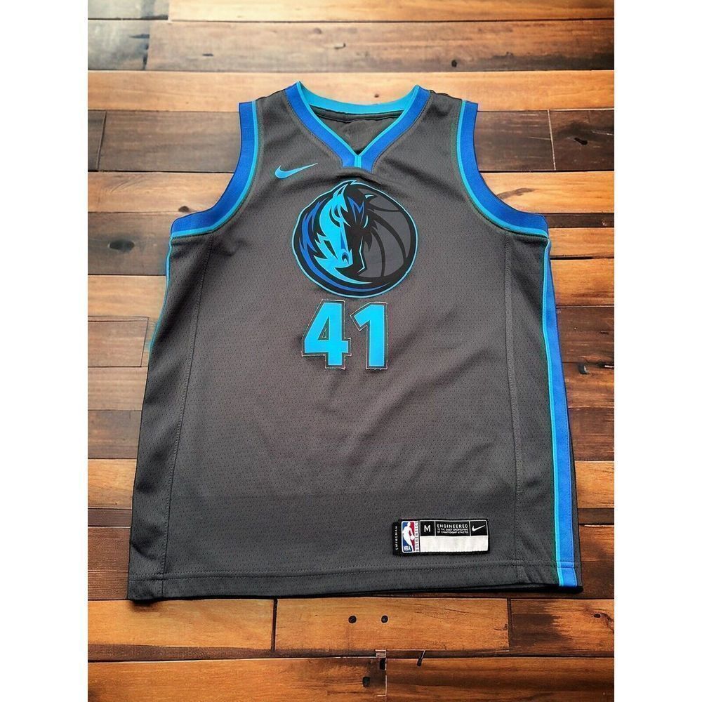 Dirk Nowitzki Dallas Mavericks Nike City Edition Swingman Jersey Youth M NBA